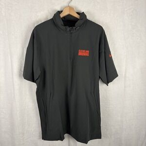 Nike Cleveland Browns On Field Team Issue Jacket Short Sleeve FQ9433-060 Large